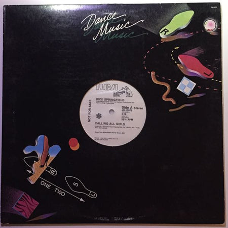Rick Springfield : Calling All Girls (12", Promo)