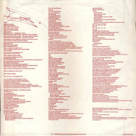 Falco : Falco 3 (LP, Album, Red)