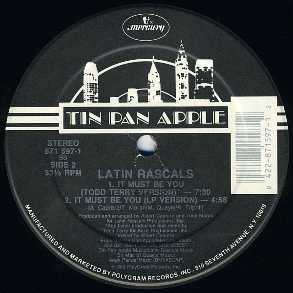 The Latin Rascals : It Must Be You (12")