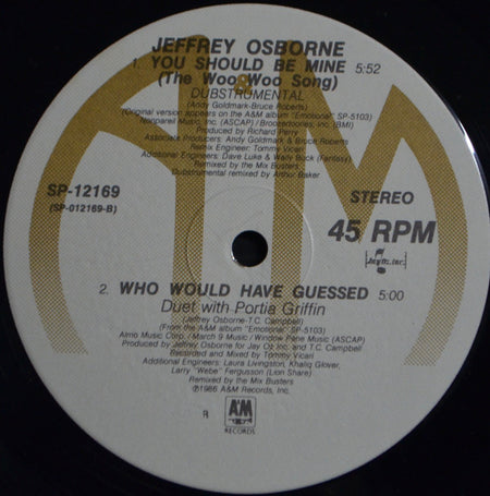 Jeffrey Osborne : You Should Be Mine (The Woo Woo Song) (12", Single, RCA)