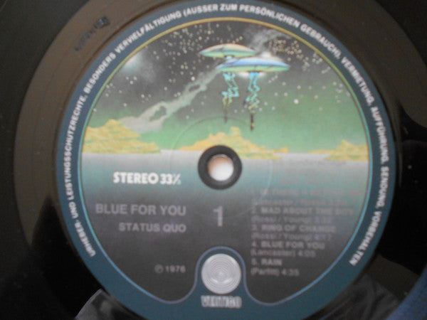 Status Quo : Blue For You (LP, Album, Club, Lam)