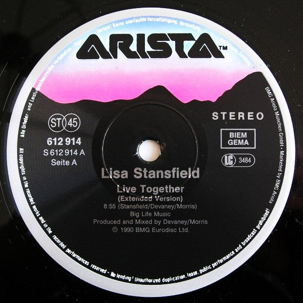 Lisa Stansfield : Live Together (New Version) (12", Maxi)