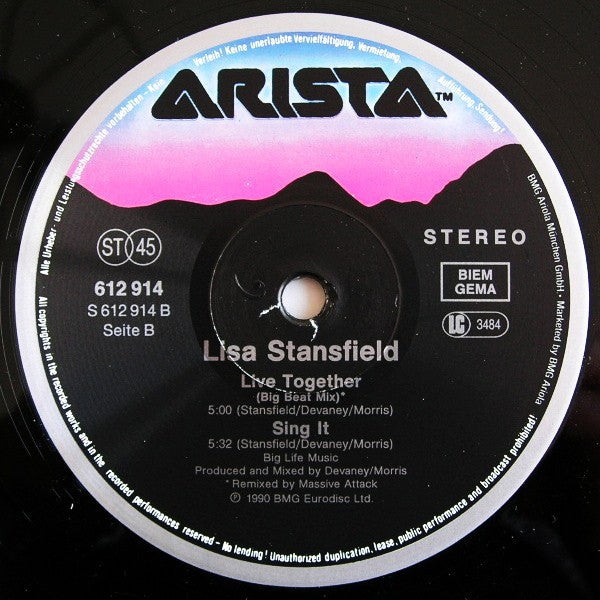 Lisa Stansfield : Live Together (New Version) (12", Maxi)