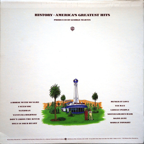 America (2) : History · America's Greatest Hits (LP, Comp, RE, Mon)