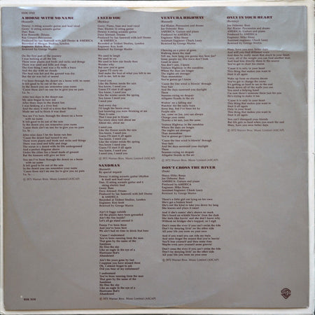 America (2) : History · America's Greatest Hits (LP, Comp, RE, Mon)