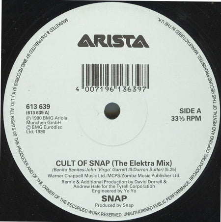 Snap! : Cult Of Snap (Remix! By Dave Dorrell) (12")
