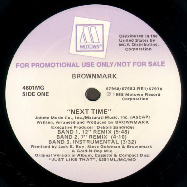 Brownmark : Next Time (12", Promo)