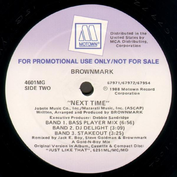 Brownmark : Next Time (12", Promo)