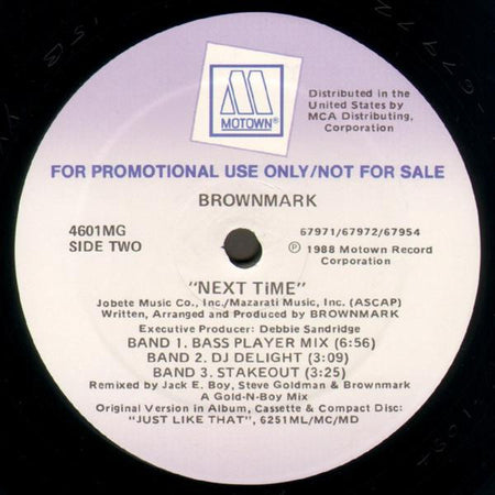 Brownmark : Next Time (12", Promo)