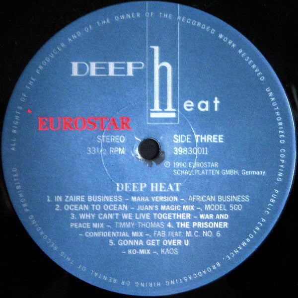 Various : Deep Heat (2xLP, Comp)