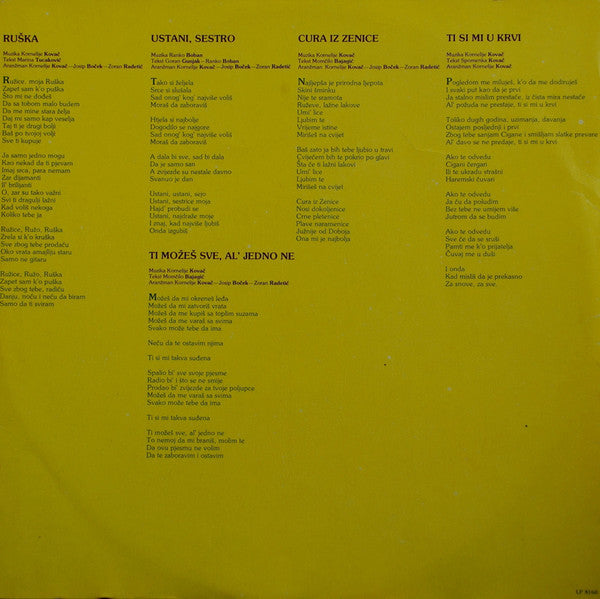 Zdravko Čolić : Ti Si Mi U Krvi (LP, Album)