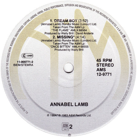 Annabel Lamb : So Lucky In Bed (Dub Version) (12", Maxi)