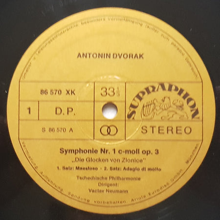 Antonín Dvořák, The Czech Philharmonic Orchestra, Václav Neumann : Symphonien 1-9, Vollständige Ausgabe (8xLP + Box)