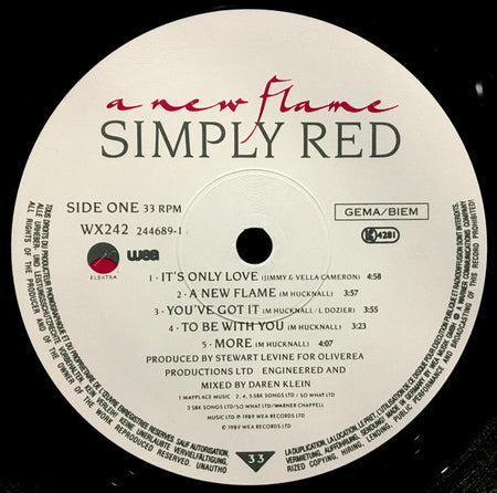 Simply Red : A New Flame (LP, Album, RSA)