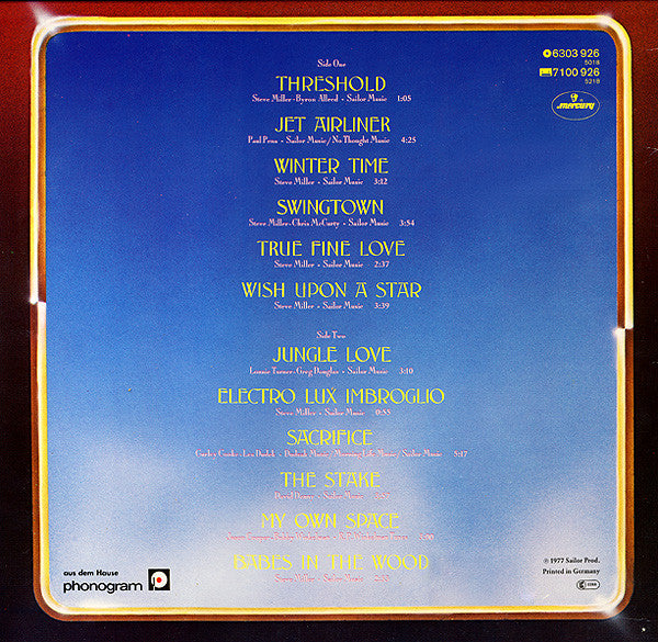 Steve Miller Band : Book Of Dreams (LP, Album)