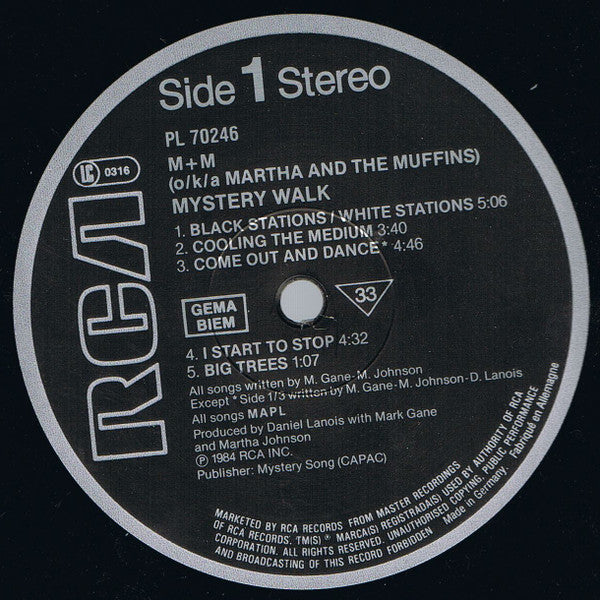 M+M* : Mystery Walk (LP, Album)