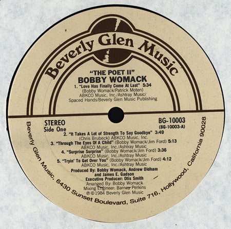 Bobby Womack Featuring Patti LaBelle : The Poet II (LP, Album)