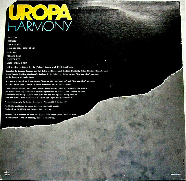 Uropa : Harmony (LP, Album)
