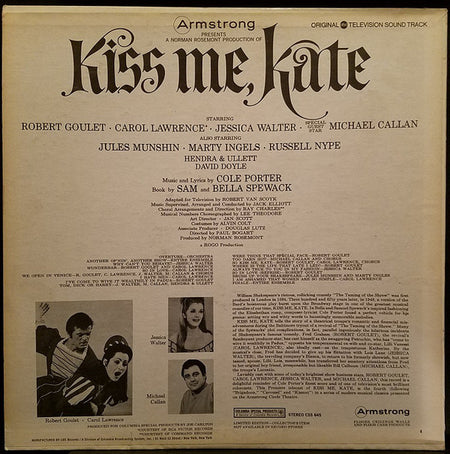 Various : Armstrong Presents Cole Porter's Kiss Me, Kate - Original ABC Television Sound Track (LP, Album, Ltd)