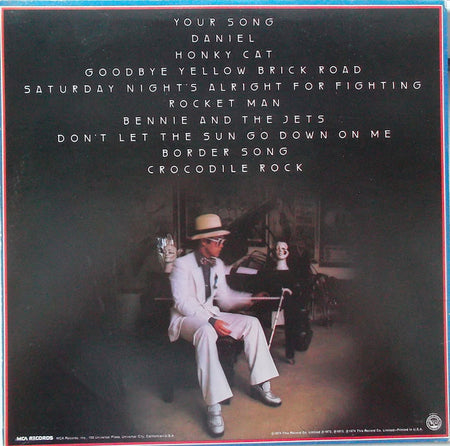 Elton John : Greatest Hits (LP, Comp, Pin)