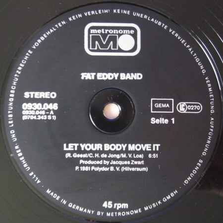 Fat Eddy Band : Let Your Body Move It (12")