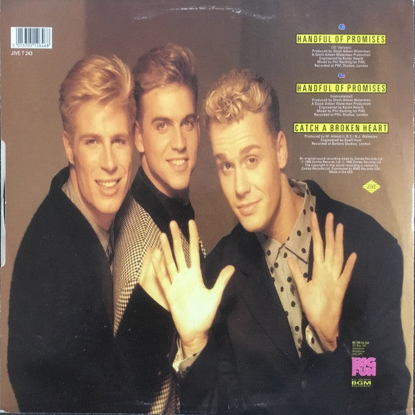 Big Fun : Handful Of Promises (12", Pos)
