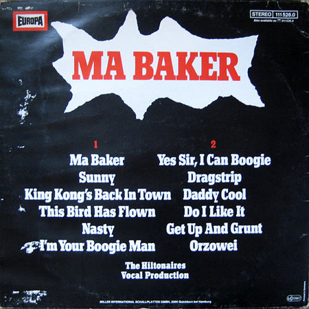 The Hiltonaires : Ma Baker (LP)