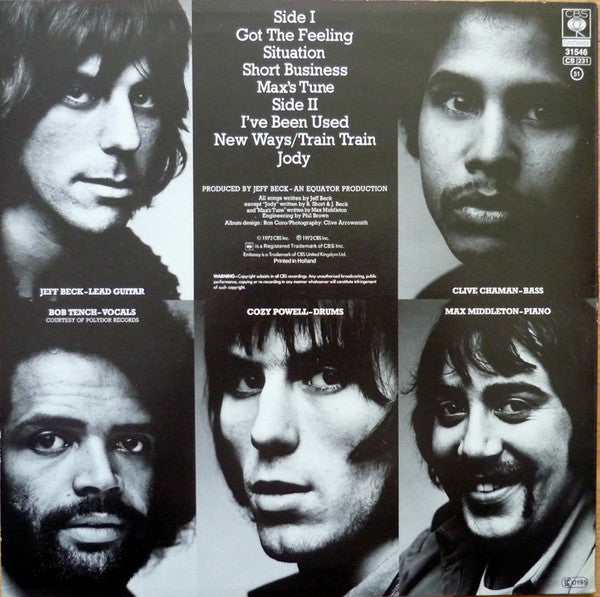 Jeff Beck Group : Rough And Ready (LP, Album, RE)