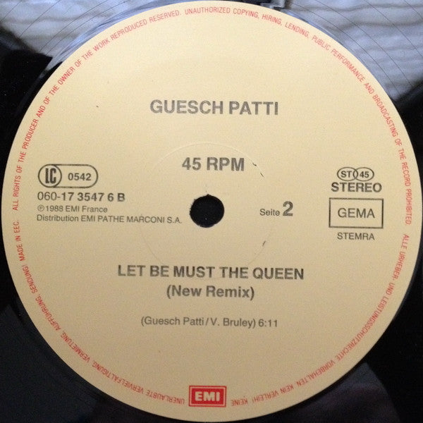 Guesch Patti : Cul Cul Clan (12", Maxi)