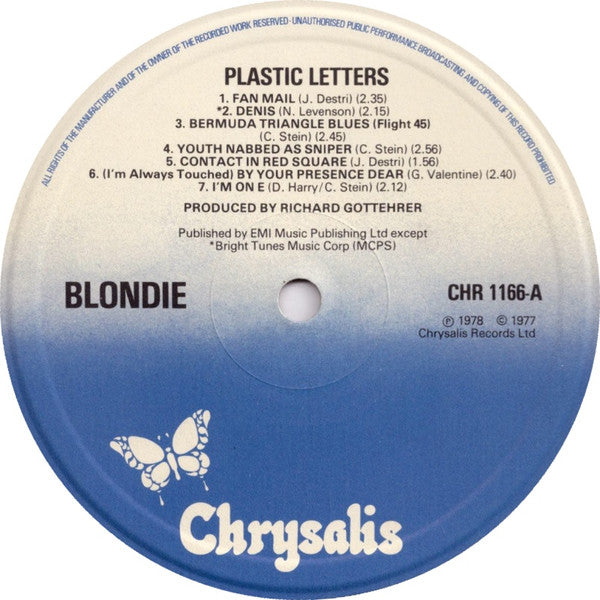Blondie : Plastic Letters (LP, Album, Ton)