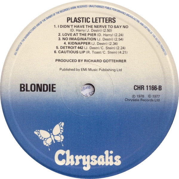Blondie : Plastic Letters (LP, Album, Ton)