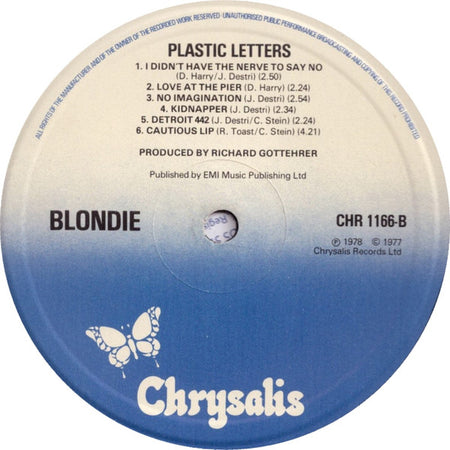 Blondie : Plastic Letters (LP, Album, Ton)
