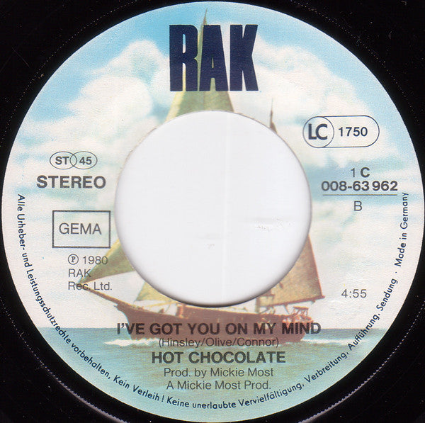 Hot Chocolate : Are You Getting Enough Of What Makes You Happy? (7", Single)