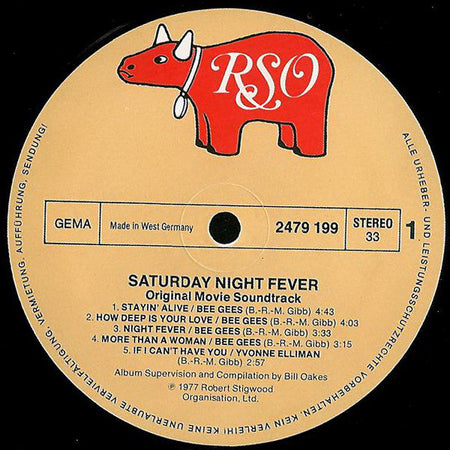 Various : Saturday Night Fever (The Original Movie Sound Track) (2xLP, Album, Comp, Gat)