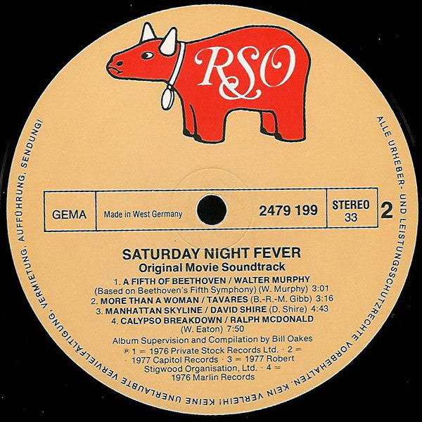 Various : Saturday Night Fever (The Original Movie Sound Track) (2xLP, Album, Comp, Gat)