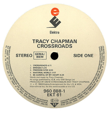 Tracy Chapman : Crossroads (LP, Album)