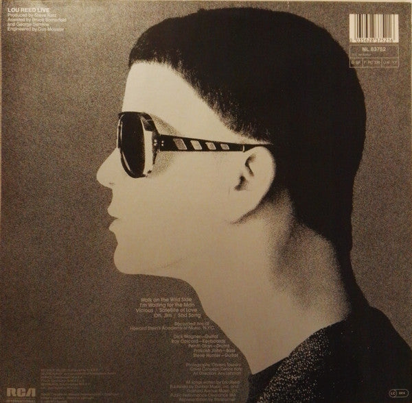 Lou Reed : Lou Reed Live (LP, Album, RE)