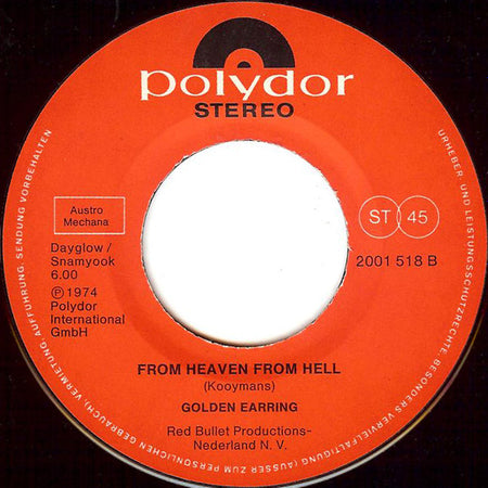 Golden Earring : Instant Poetry (7", Single)