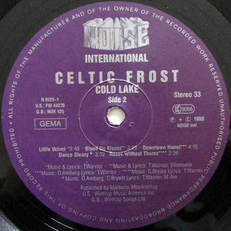 Celtic Frost : Cold Lake (LP, Album)