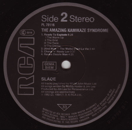 Slade : The Amazing Kamikaze Syndrome (LP, Album)