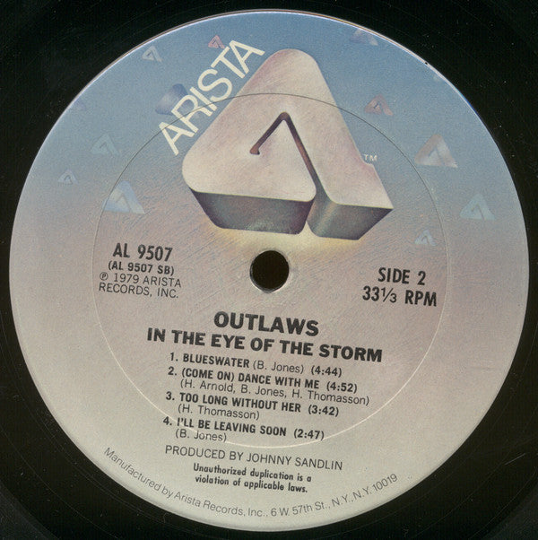 Outlaws : In The Eye Of The Storm (LP, Album, San)
