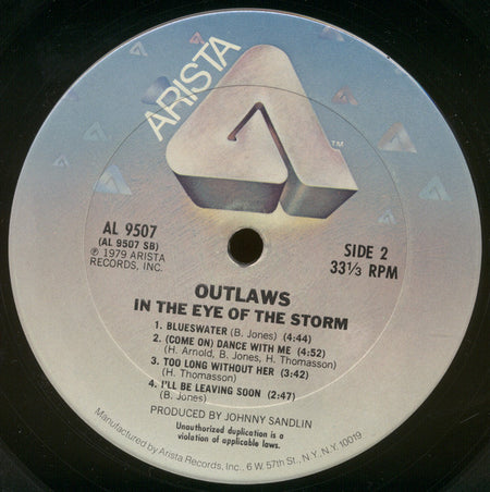 Outlaws : In The Eye Of The Storm (LP, Album, San)