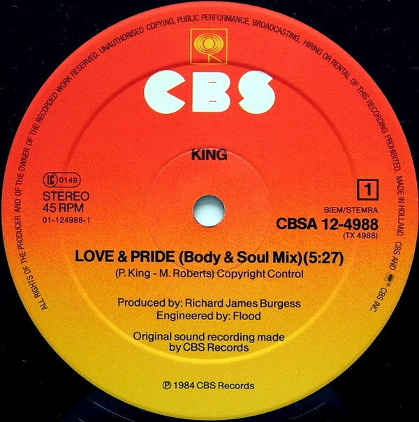 King : Love & Pride (Body & Soul Mix) (12", Maxi)