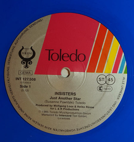 Insisters : Just Another Star (12", Maxi, Blu)