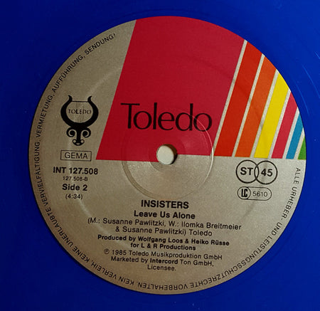 Insisters : Just Another Star (12", Maxi, Blu)