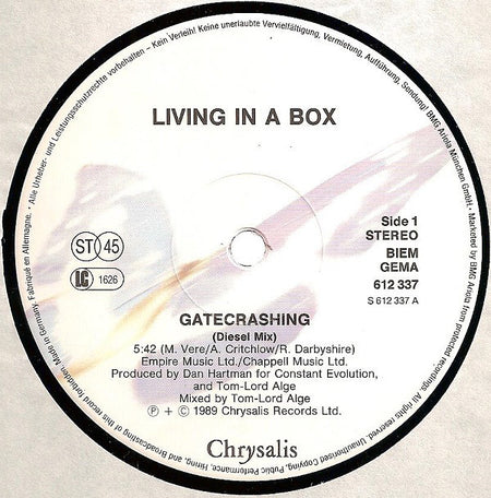Living In A Box : Gatecrashing (12", Maxi)