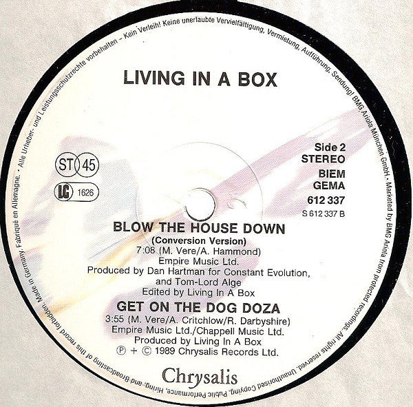Living In A Box : Gatecrashing (12", Maxi)