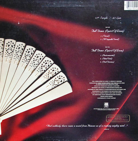 Tramaine Hawkins : Fall Down (Spirit Of Love) (12", Promo)