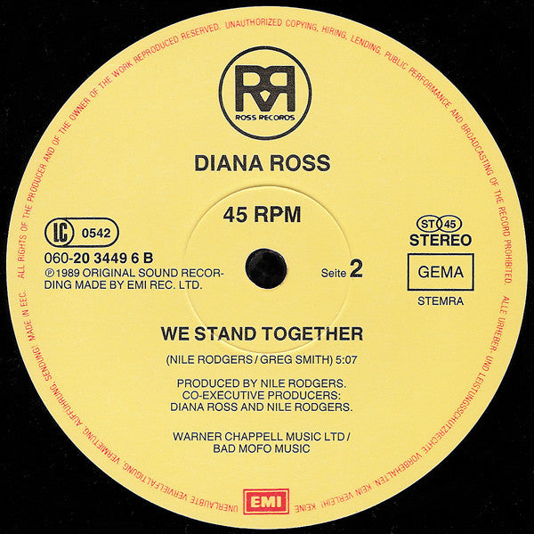 Diana Ross : Paradise (Remix) (12")