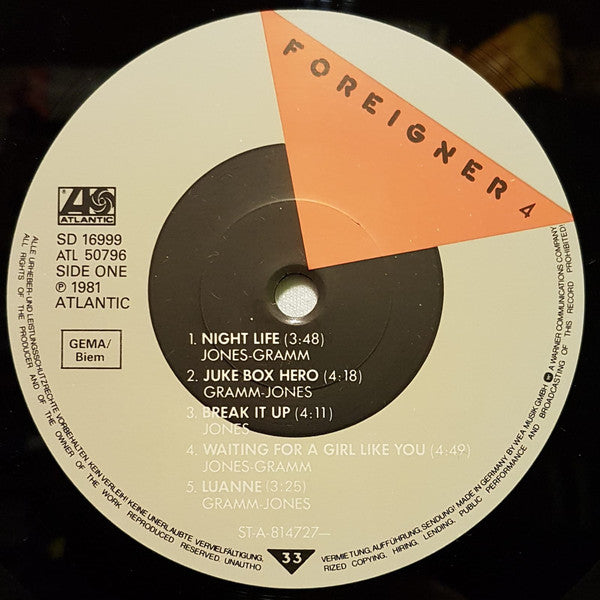 Foreigner : 4 (LP, Album)
